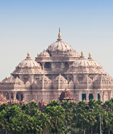 Храм Акшардхам в Дели, Индия — популярное место для поездки в Индию